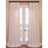 Alexandria Off White Taffeta Faux Silk Curtain