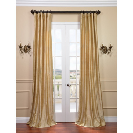 Biscotti Textured Dupioni Silk Curtain