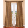 Alexandria Gold Taffeta Faux Silk Curtain