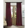 Ruby Vintage Textured Faux Dupioni Silk Curtain