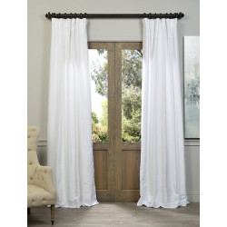 Ice Vintage Textured Faux Dupioni Silk Curtain