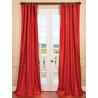 Hollywood Red Faux Silk Taffeta Curtain