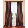 Rum Raisin Faux Silk Taffeta Curtain