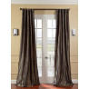 Mushroom Faux Silk Taffeta Curtain