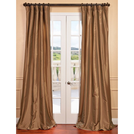 Gold Nugget Faux Silk Taffeta Curtain