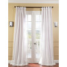 Eggshell Faux Silk Taffeta Curtain