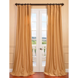 Honey Faux Silk Taffeta Curtain