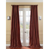 Paprika Faux Silk Taffeta Curtain