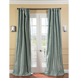 Robins Egg Faux Silk Taffeta Curtain