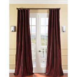 Syrah Faux Silk Taffeta Curtain