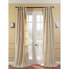 Antique Beige Faux Silk Taffeta Curtain