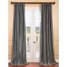 Pacific Storm Yarn Dyed Faux Dupioni Silk Curtain