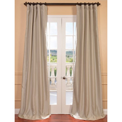 Antique Beige Blackout Faux Silk Taffeta Curtain