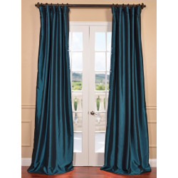 Meditteranean Blackout Faux Silk Taffeta Curtain