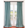 Robin's Egg Blackout Faux Silk Taffeta Curtain