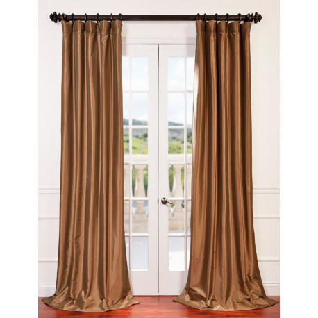 Gold Nugget Blackout Faux Silk Taffeta Curtain