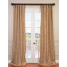 Algeirs Champagne Embroidered Faux Silk Curtain