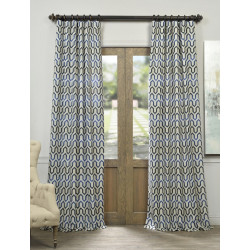 Royal Summit Faux Silk Jacquard Curtain