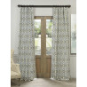 Maui Lagoon Faux Silk Jacquard Curtain