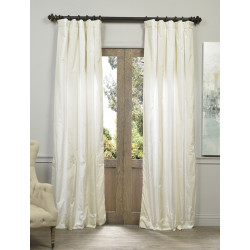 Iceland Faux Silk Taffeta Stripe Curtain