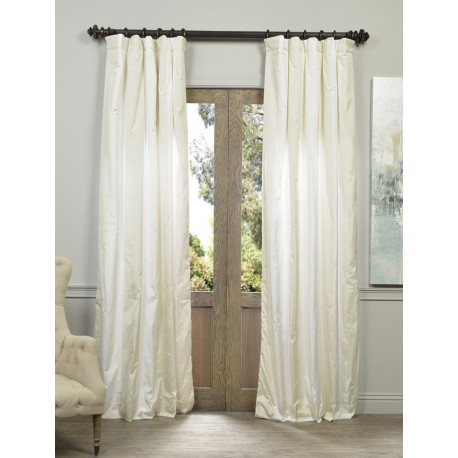 Iceland Faux Silk Taffeta Stripe Curtain