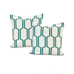 Tide Sands Printed Cotton Cushion Cover (Pair)