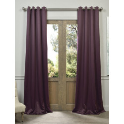 Aubergine Grommet Blackout Curtain