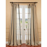 Carlton Natural Linen Blend Stripe Sheer Curtain