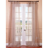 Zara Taupe Patterned Sheer Curtain