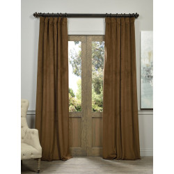 Signature Sable Blackout Velvet Curtain