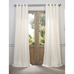 Barley Grommet Heavy Faux Linen Curtain