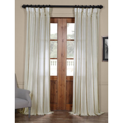 Antigua Gold Striped Linen Sheer Curtain