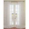 Zara White Designer Sheer Curtain