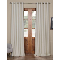 Cottage White Bellino Grommet Blackout Curtain