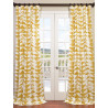 Triad Gold Printed Cotton Twill Curtain