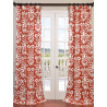 Sri Lanka Rust Printed Cotton Twill Curtain