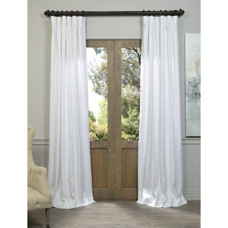 White French Linen Curtain