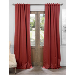 Brick Red Blackout Curtain