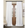 Signature Off White Pleated Blackout Velvet Curtain