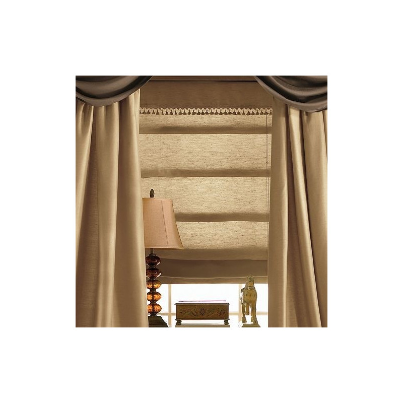 Supreme Lined Roman Shade - Curtain-Drapery.com