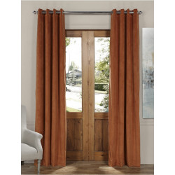 Signature Rusty Gate Grommet Blackout Velvet Curtain