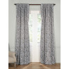 Abstract Lunar Grey Blackout Curtain