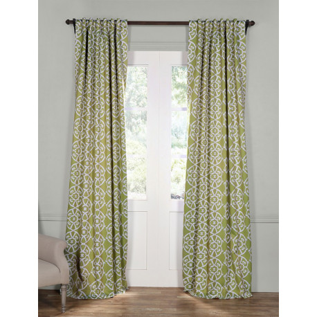 Secret Garden Leaf Green Blackout Curtain