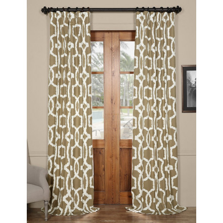 Lyons Birch Printed Cotton Twill Curtain