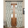 Lacuna Grey Printed Cotton Twill Curtain