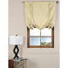 Abstract Misted Yellow Blackout Tie-Up Window Shade