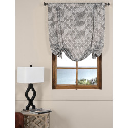 Cobblestone Taupe Blackout Tie-Up Window Shade