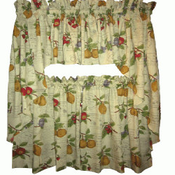 Country Fruit Kitchen Curtain