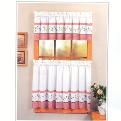 Gingham Garden Kitchen Curtain