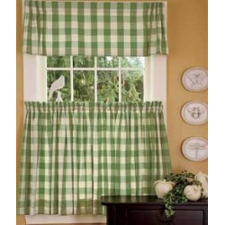 Buffalo Check Tier Curtains